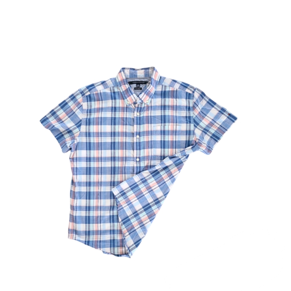 Tommy Hilfiger Men's Plaid Button Down Shirt